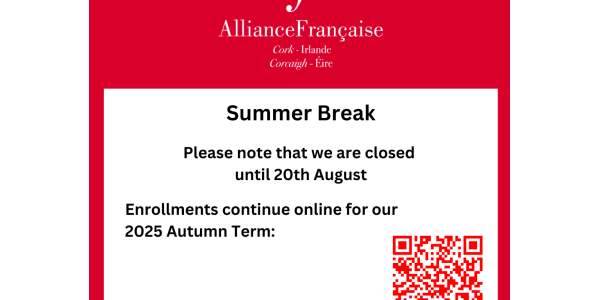 Summer closure until 20th August