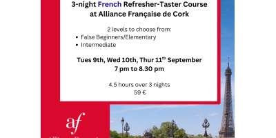 Sept 2025 3-night Refresher-Taster Course (in-person)