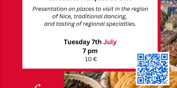 7th July: Discover Nice & Provence, at AF de Cork