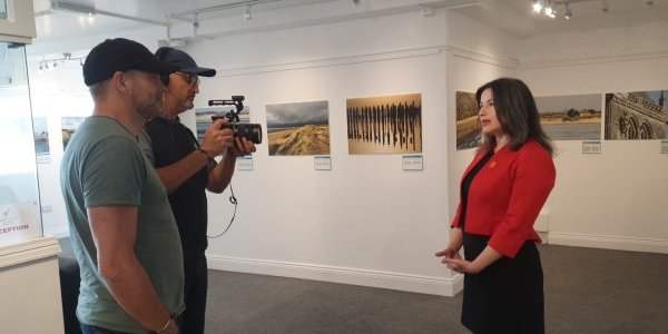 French TV Crew visiting AF Cork