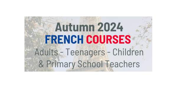 Autumn Term French Classes for adults starting the week of 23rd September