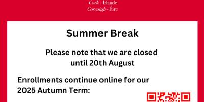 Summer closure until 20th August