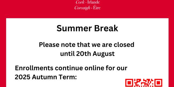 Summer closure until 20th August