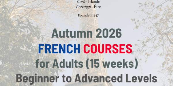 Autumn 2026 French Courses for adults (Sept.-Jan.)