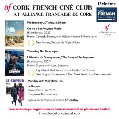3 Free Film Screenings in May