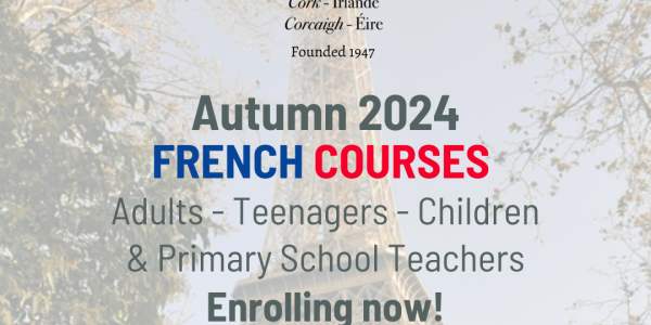 Autumn Term French Classes for adults starting the week of 23rd September